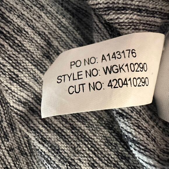 Market & Spruce Top WMNS XL Bravyan Knit Gray Marled Petal Sleeves Button Detail - Picture 8 of 8